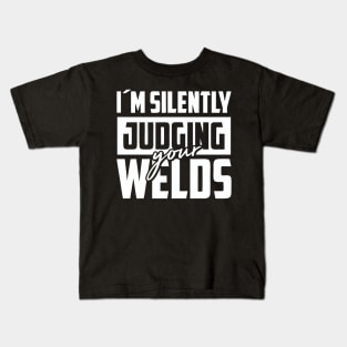 Silently Judging Your Welds Kids T-Shirt